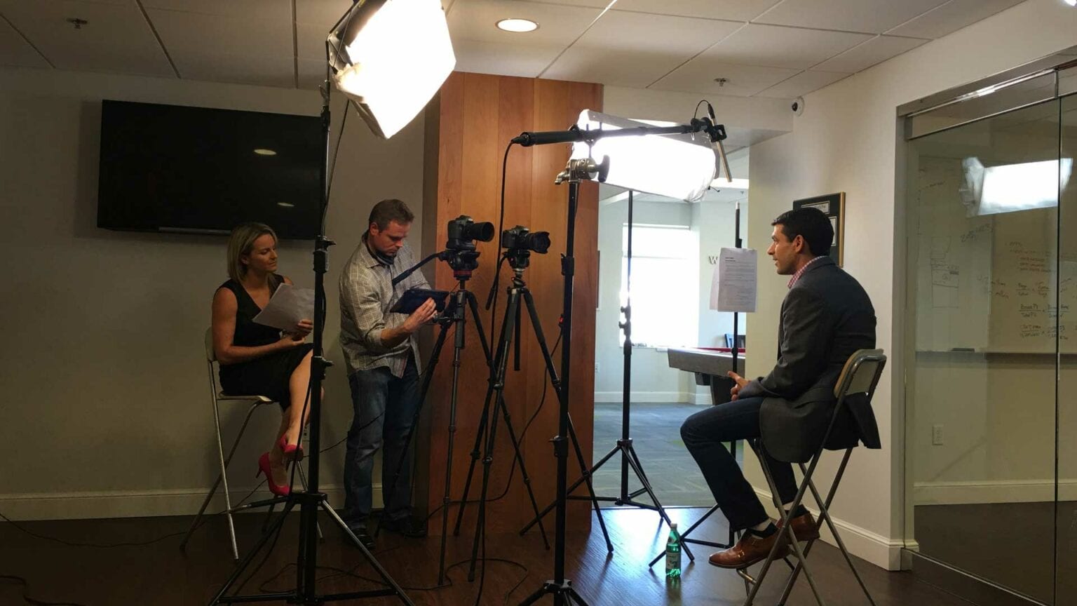 Arrow Digital team interview setup