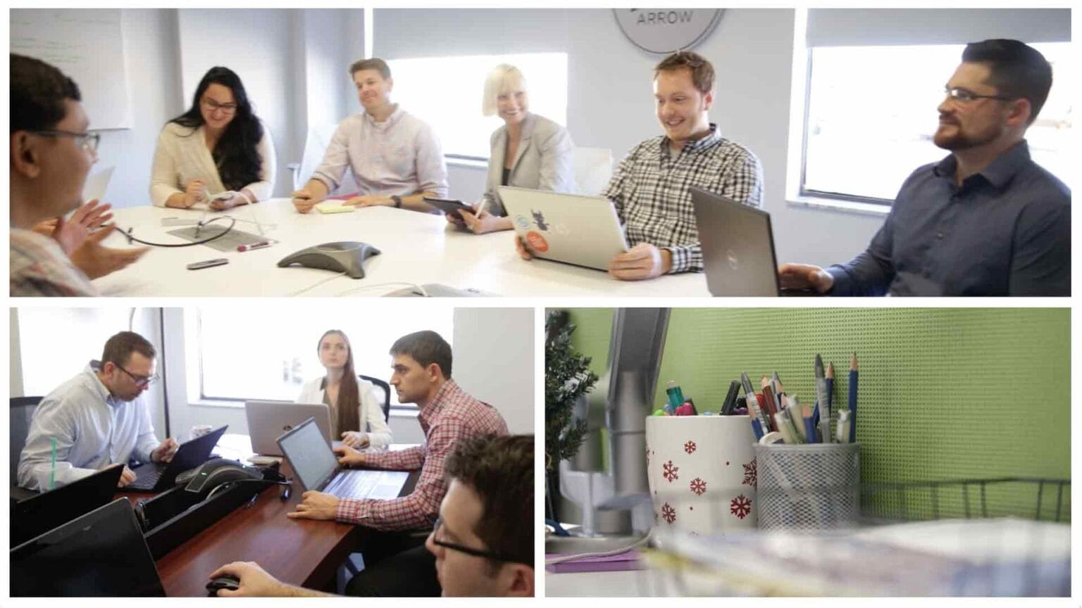 Arrow Digital corporate video frame