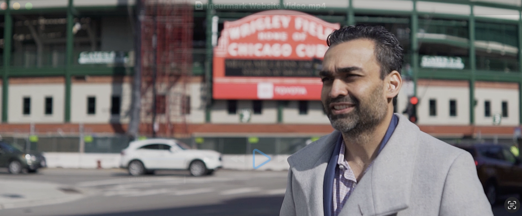 Insurmark advisor interview filmed on location in Chicago