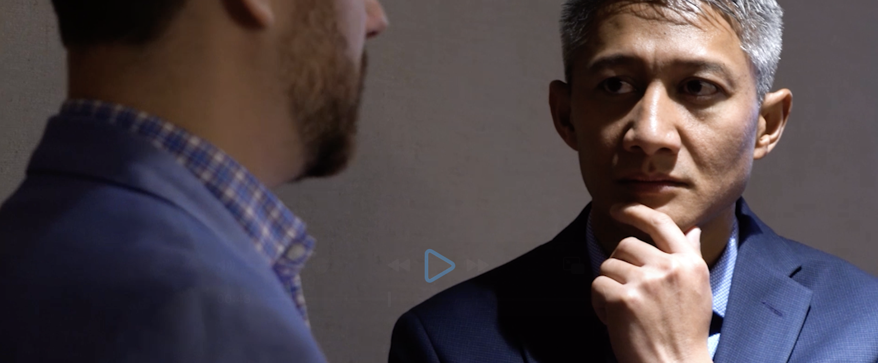 Insurmark advisor one-on-one conversation with cinematic lighting