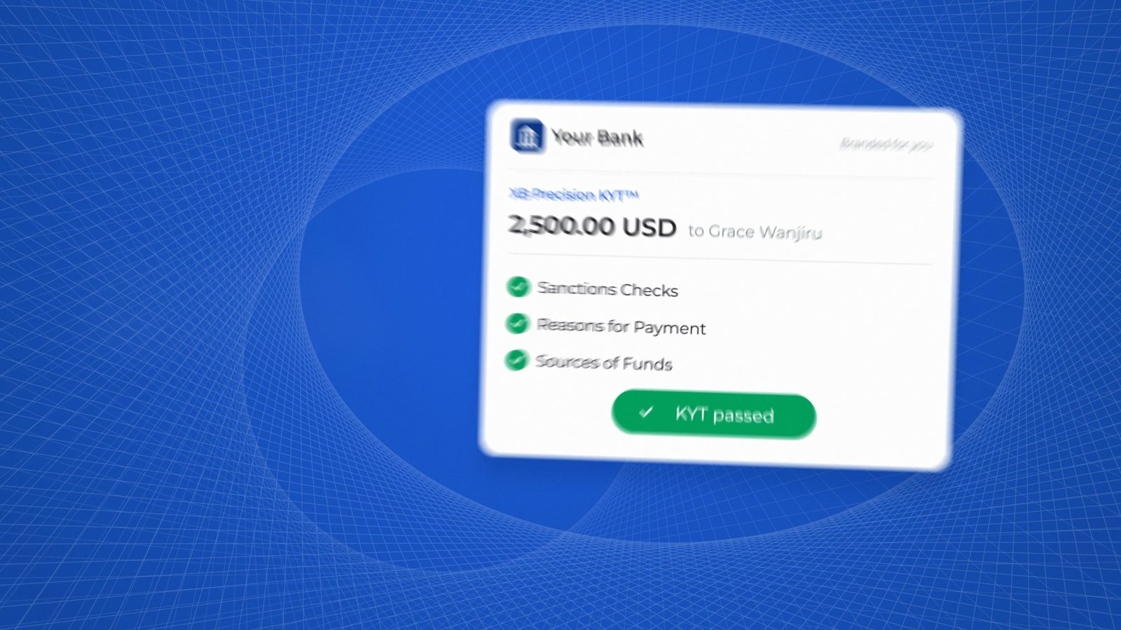 Payall risk checks passed on a $2,500 transfer