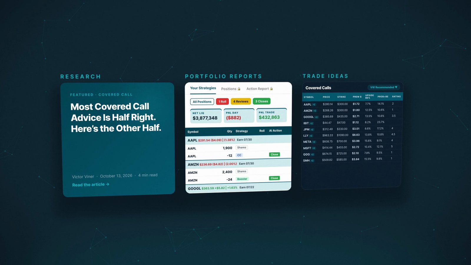 Volworks Client Portal end card: You pick your stocks. We make them better.